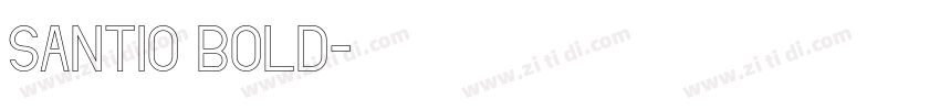 Santio Bold字体转换